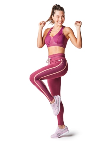 CALÇA LEGGING 7/8 SERENA ROSA VIOLETA CALÇA LEGGING 7/8 SERENA ROSA VIOLETA