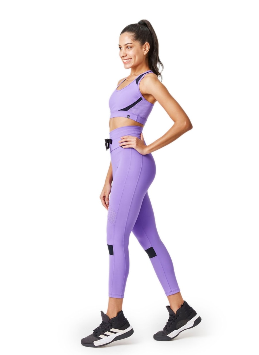 CALÇA LEGGING 7/8 SOLAR LILAS