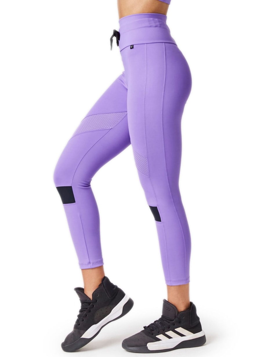 CALÇA LEGGING 7/8 SOLAR LILAS