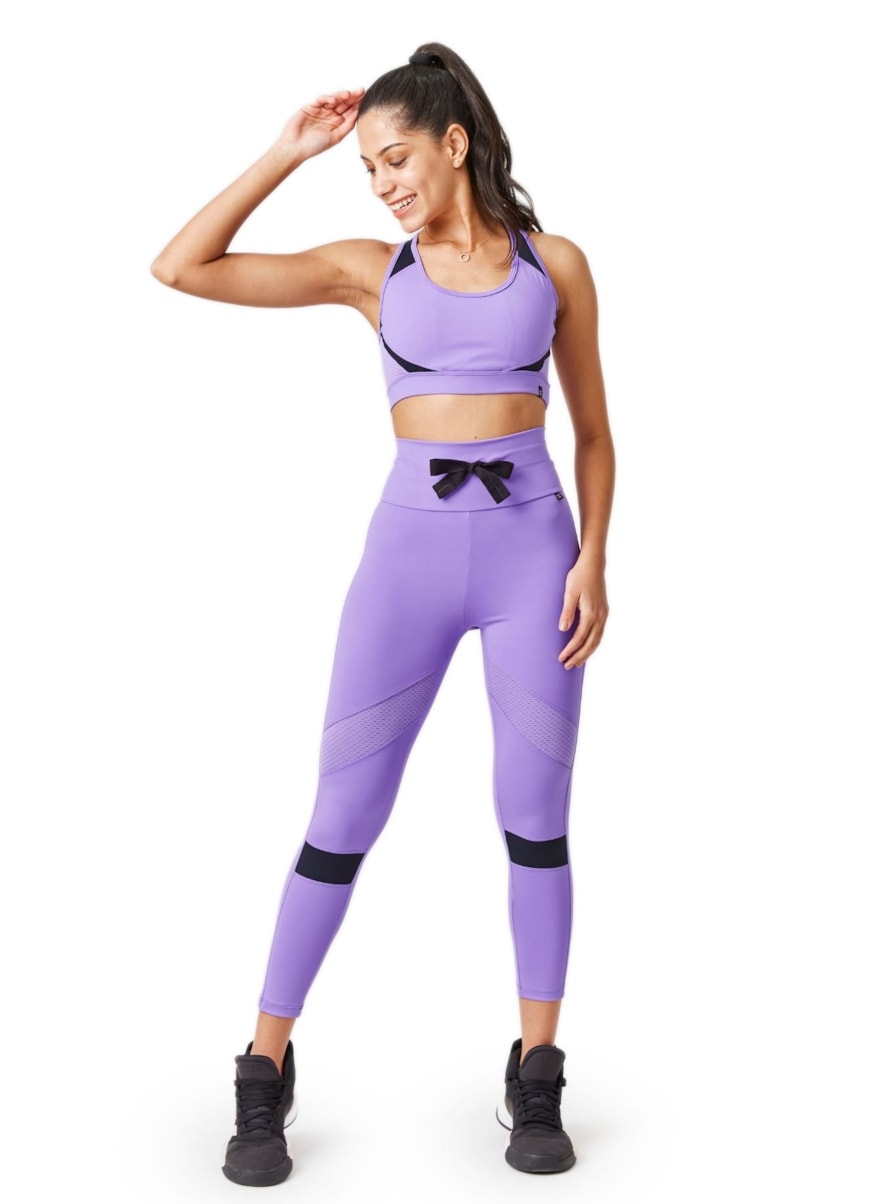 CALÇA LEGGING 7/8 SOLAR LILAS