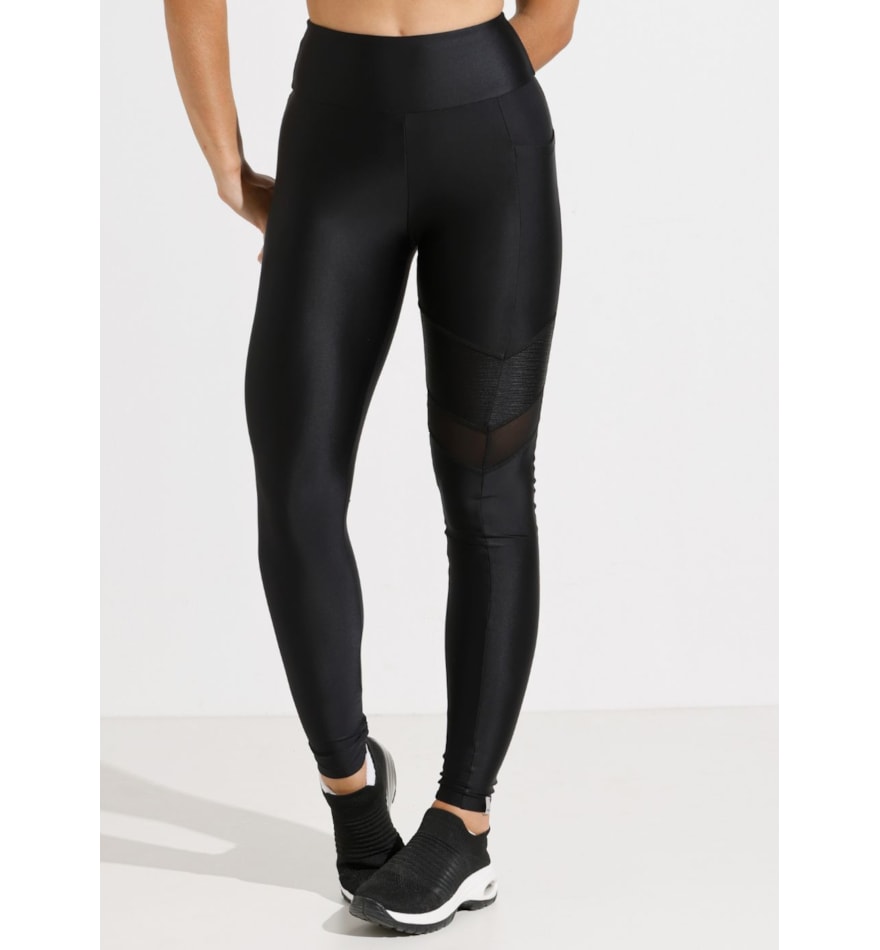 CALÇA LEGGING 7/8 SPEED PRETA COM BOLSO