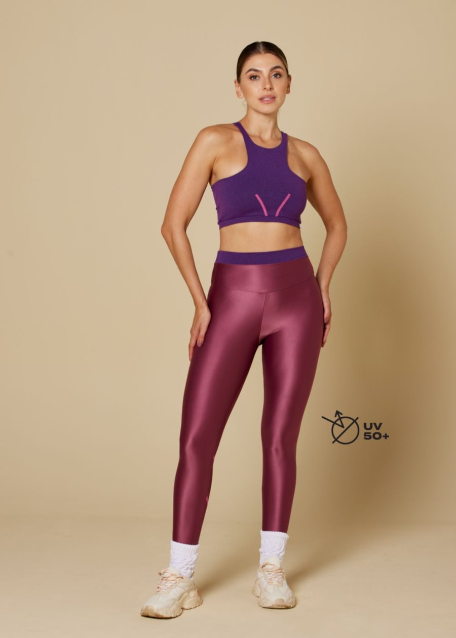 CALÇA LEGGING 7/8 VIAJES ROSA VIOLETA