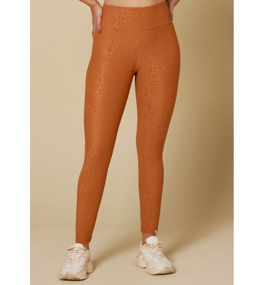 CALÇA LEGGING ANIMAL PRINT MARROM CALÇA LEGGING ANIMAL PRINT MARROM