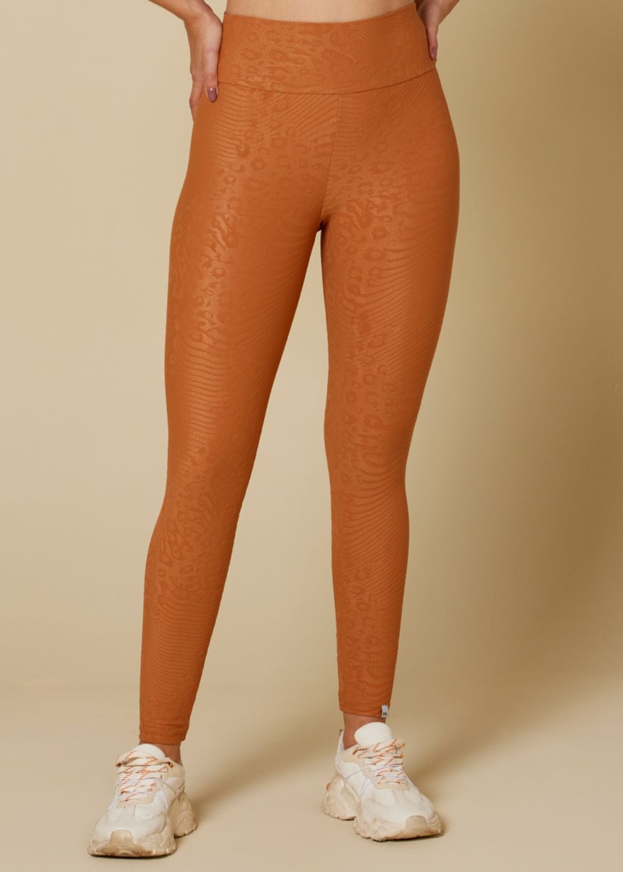 CALÇA LEGGING ANIMAL PRINT MARROM CALÇA LEGGING ANIMAL PRINT MARROM