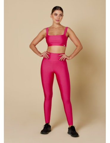 CALÇA LEGGING BASIC PLATINE ROSA PINK