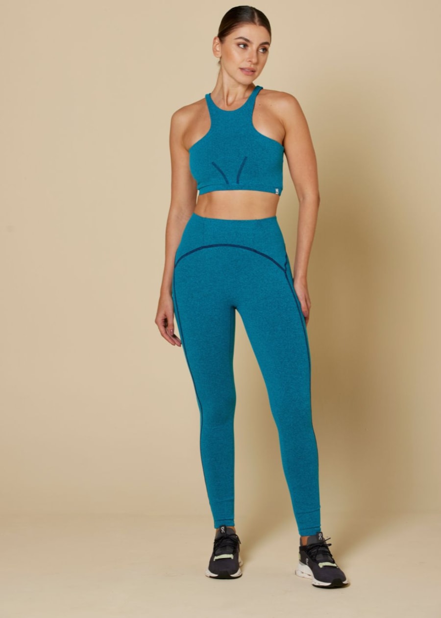 CALÇA LEGGING BESOS AZUL CÉU