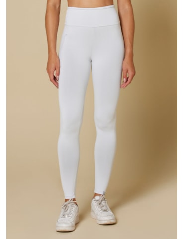 CALÇA LEGGING BLACKOUT COM BOLSO BRANCO