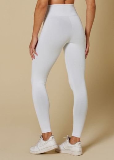 CALÇA LEGGING BLACKOUT COM BOLSO BRANCO