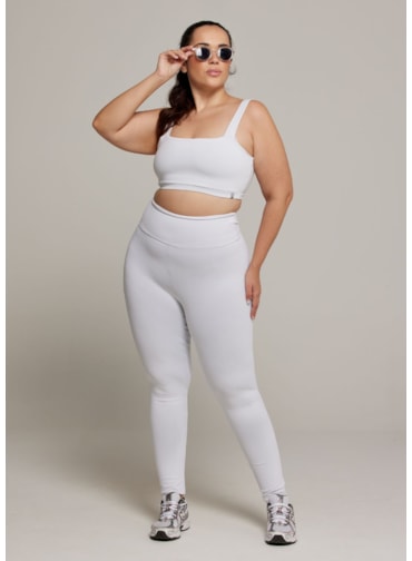CALÇA LEGGING BLACKOUT COM BOLSO BRANCO CALÇA LEGGING BLACKOUT COM BOLSO BRANCO
