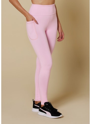 Produto CALÇA LEGGING BLACKOUT COM BOLSO ROSA BEBÊ