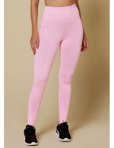 CALÇA LEGGING BLACKOUT COM BOLSO ROSA BEBÊ