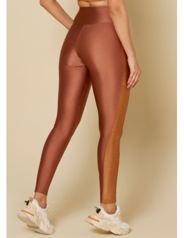 CALÇA LEGGING BOLSO LATERAL PERFECTO BRONZE