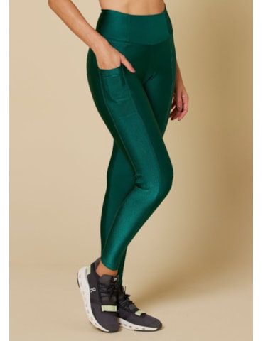 CALÇA LEGGING BOLSO LATERAL PERFECTO VERDE PETRÓLEO