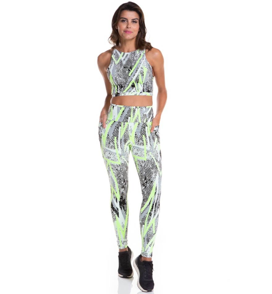 CALÇA LEGGING BRITNEY VERDE NEON CALÇA LEGGING BRITNEY VERDE NEON