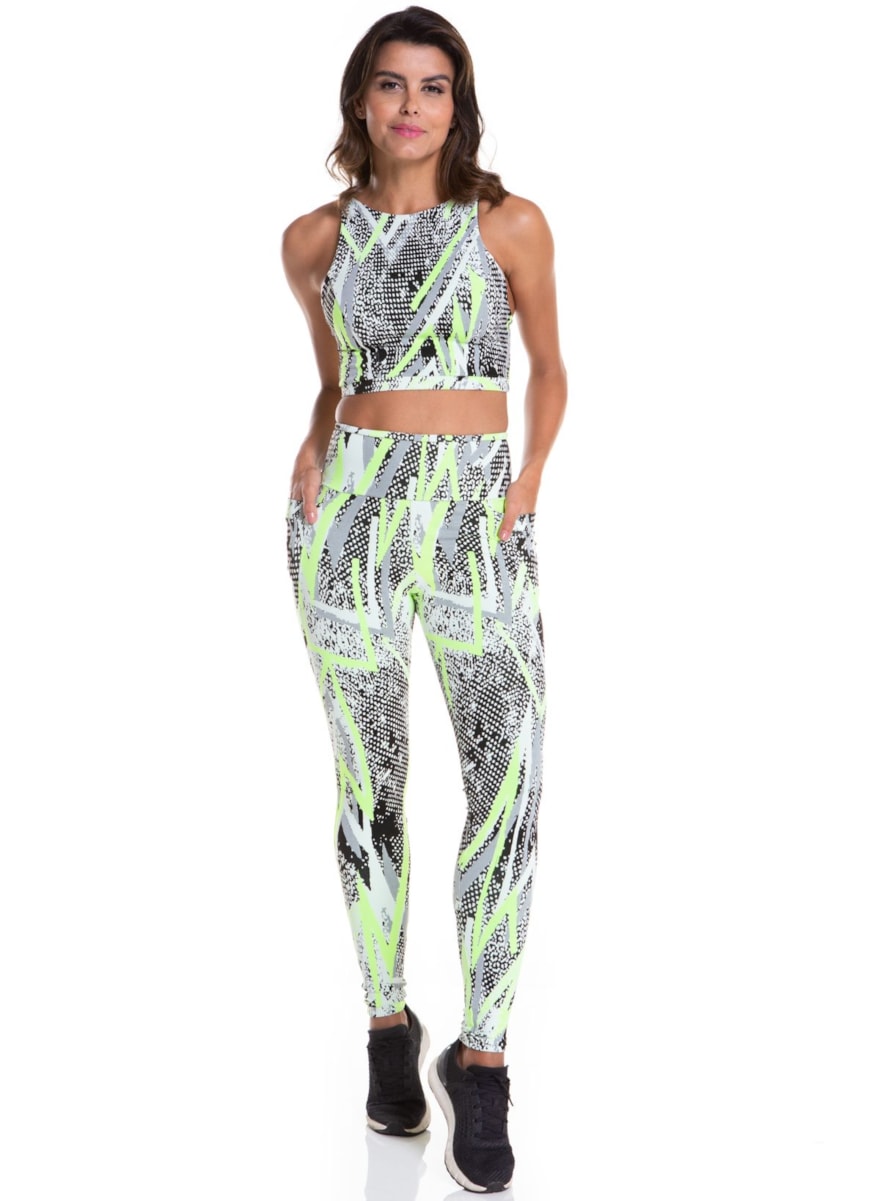 CALÇA LEGGING BRITNEY VERDE NEON CALÇA LEGGING BRITNEY VERDE NEON