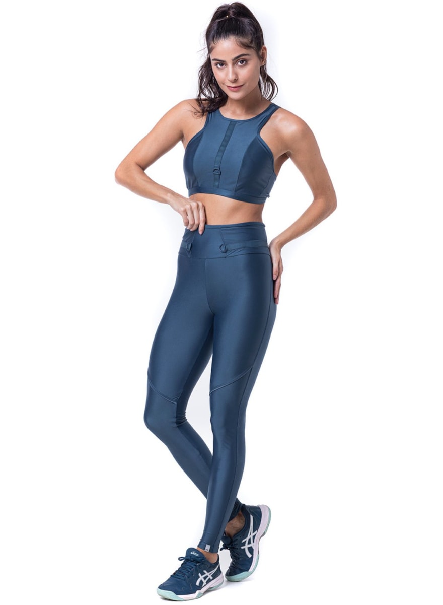 CALÇA LEGGING CAMP AZUL