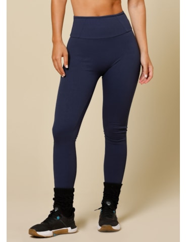 CALÇA LEGGING CANELADA MARÉ AZUL MARINHO