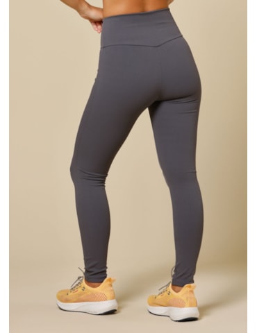 CALÇA LEGGING CANELADA MARÉ CINZA GRAFITE