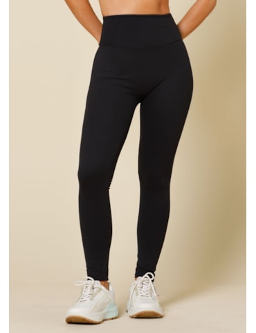 CALÇA LEGGING CANELADA MARÉ PRETO