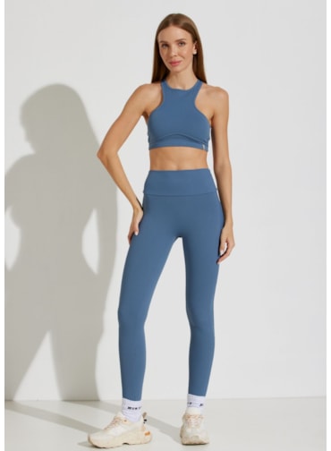 CALÇA LEGGING CANELADA RUE AZUL