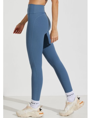 CALÇA LEGGING CANELADA RUE AZUL