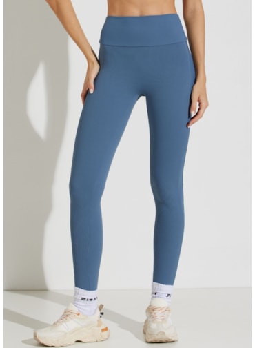 CALÇA LEGGING CANELADA RUE AZUL