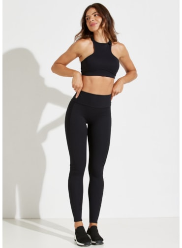 CALÇA LEGGING CANELADA RUE PRETO