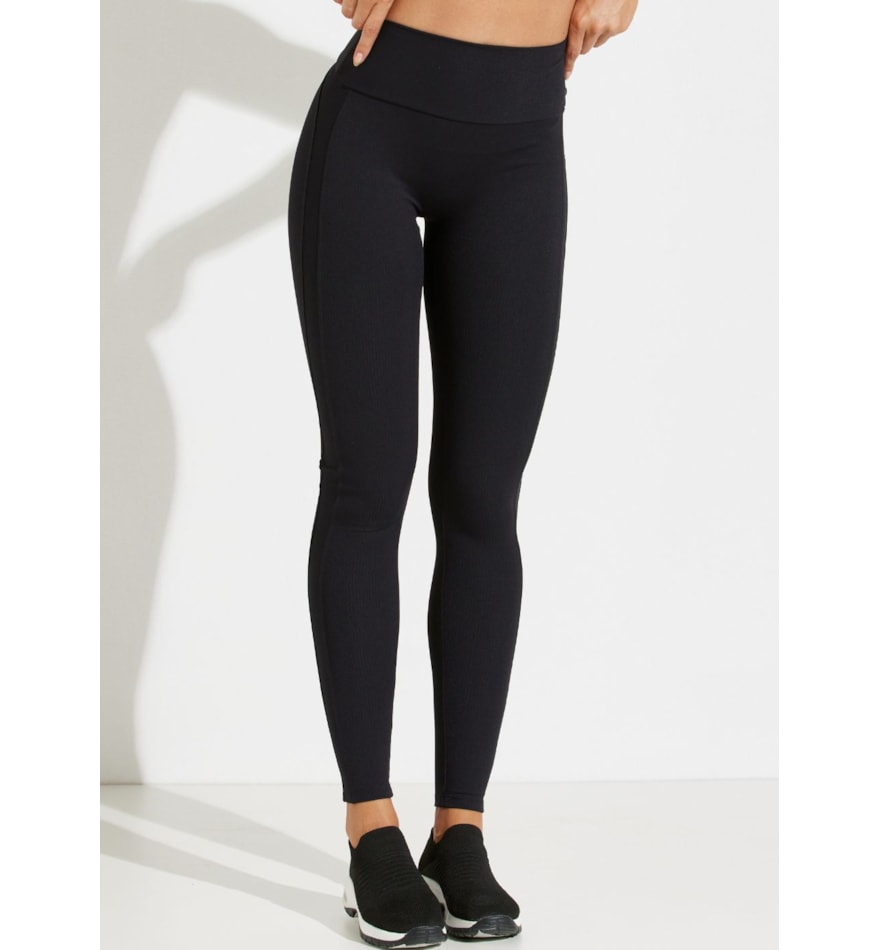 CALÇA LEGGING CANELADA RUE PRETO CALÇA LEGGING CANELADA RUE PRETO