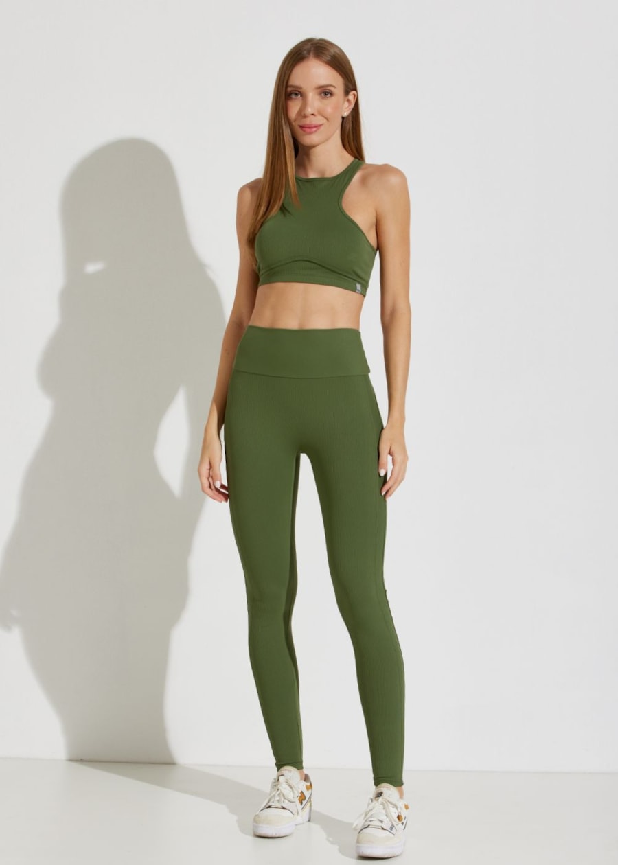 CALÇA LEGGING CANELADA RUE VERDE