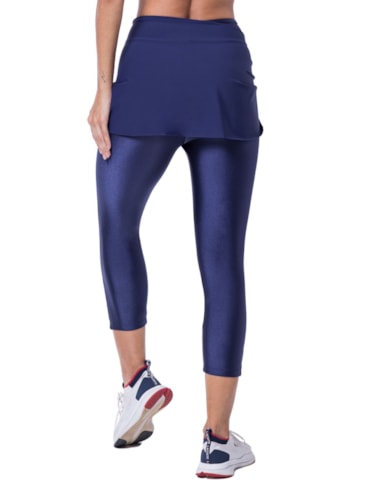 CALÇA LEGGING CAPRI BEAUTY AZUL MARINHO CALÇA LEGGING CAPRI BEAUTY AZUL MARINHO
