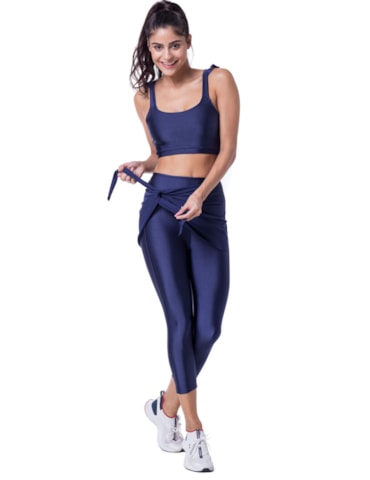 CALÇA LEGGING CAPRI BEAUTY AZUL MARINHO CALÇA LEGGING CAPRI BEAUTY AZUL MARINHO