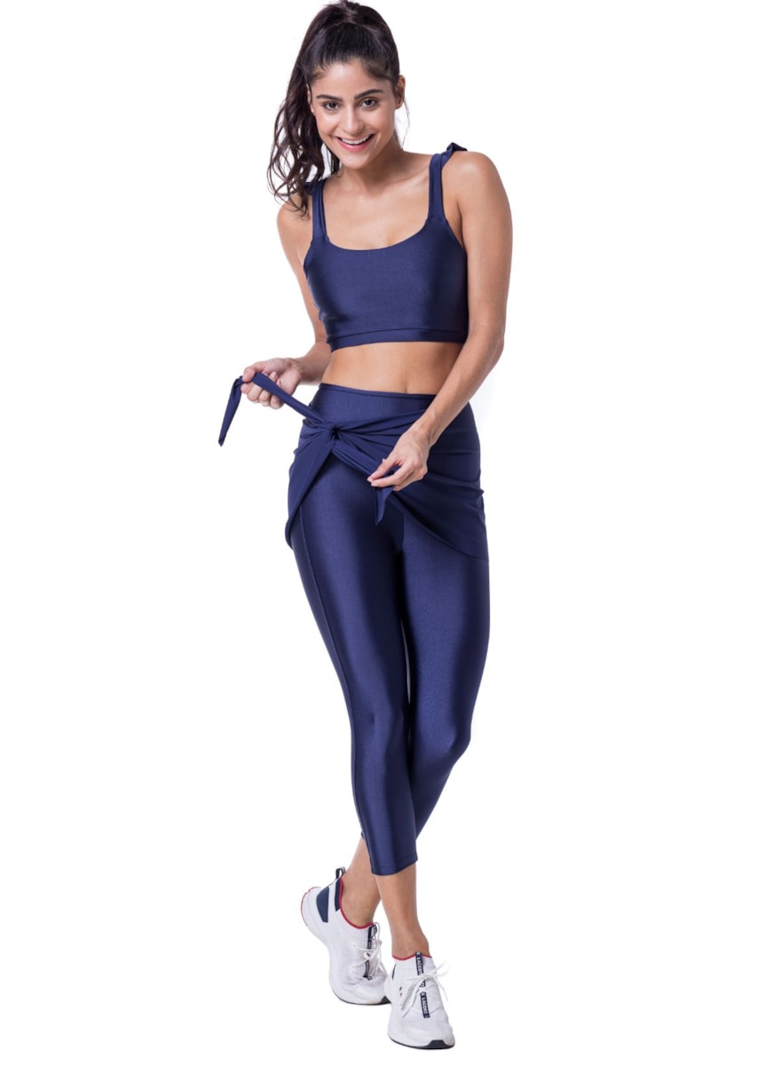 CALÇA LEGGING CAPRI BEAUTY AZUL MARINHO CALÇA LEGGING CAPRI BEAUTY AZUL MARINHO
