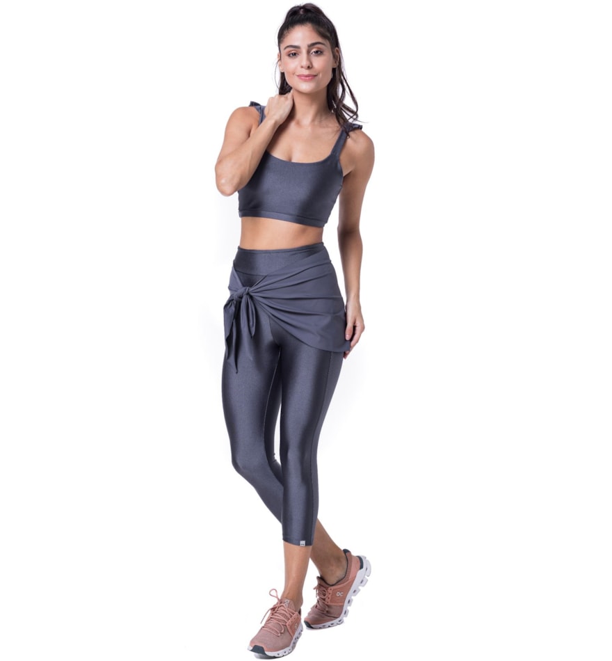 CALÇA LEGGING CAPRI BEAUTY GRAFITE CALÇA LEGGING CAPRI BEAUTY GRAFITE