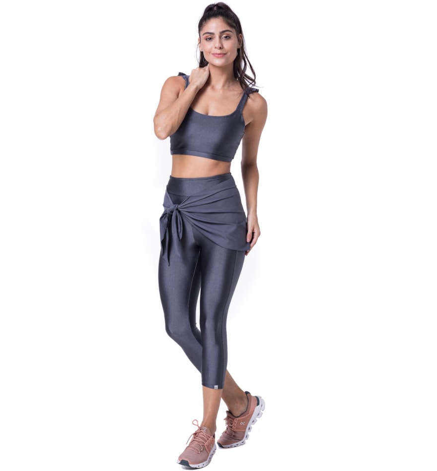 CALÇA LEGGING CAPRI BEAUTY GRAFITE