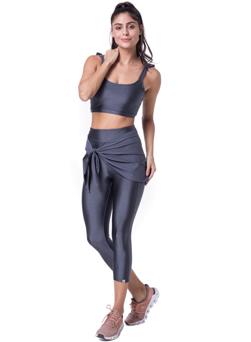 CALÇA LEGGING CAPRI BEAUTY GRAFITE CALÇA LEGGING CAPRI BEAUTY GRAFITE