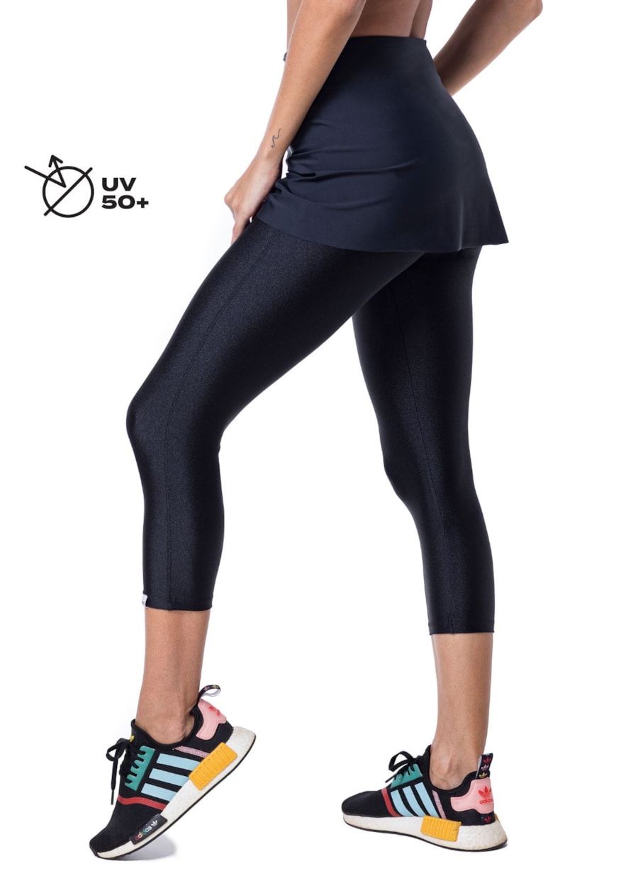 CALÇA LEGGING CAPRI BEAUTY PRETA