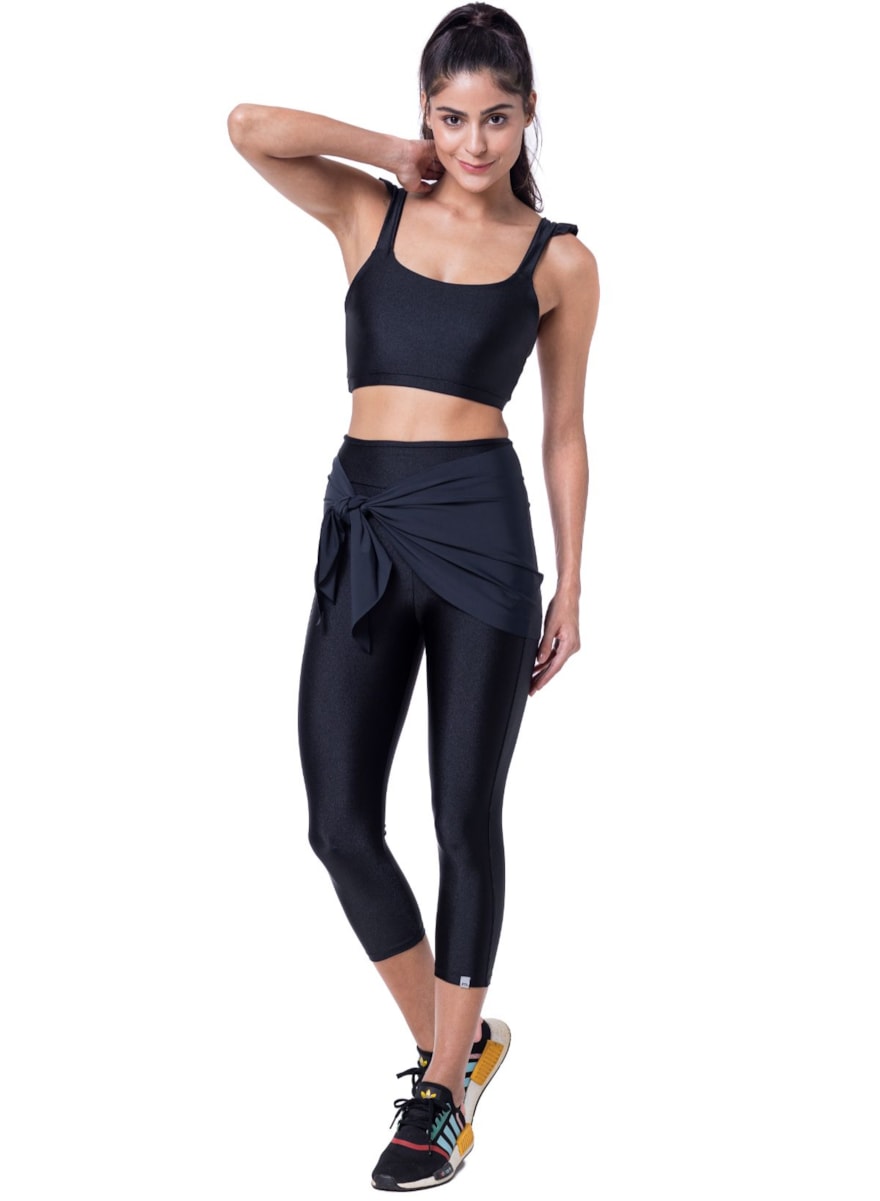 CALÇA LEGGING CAPRI BEAUTY PRETA CALÇA LEGGING CAPRI BEAUTY PRETA