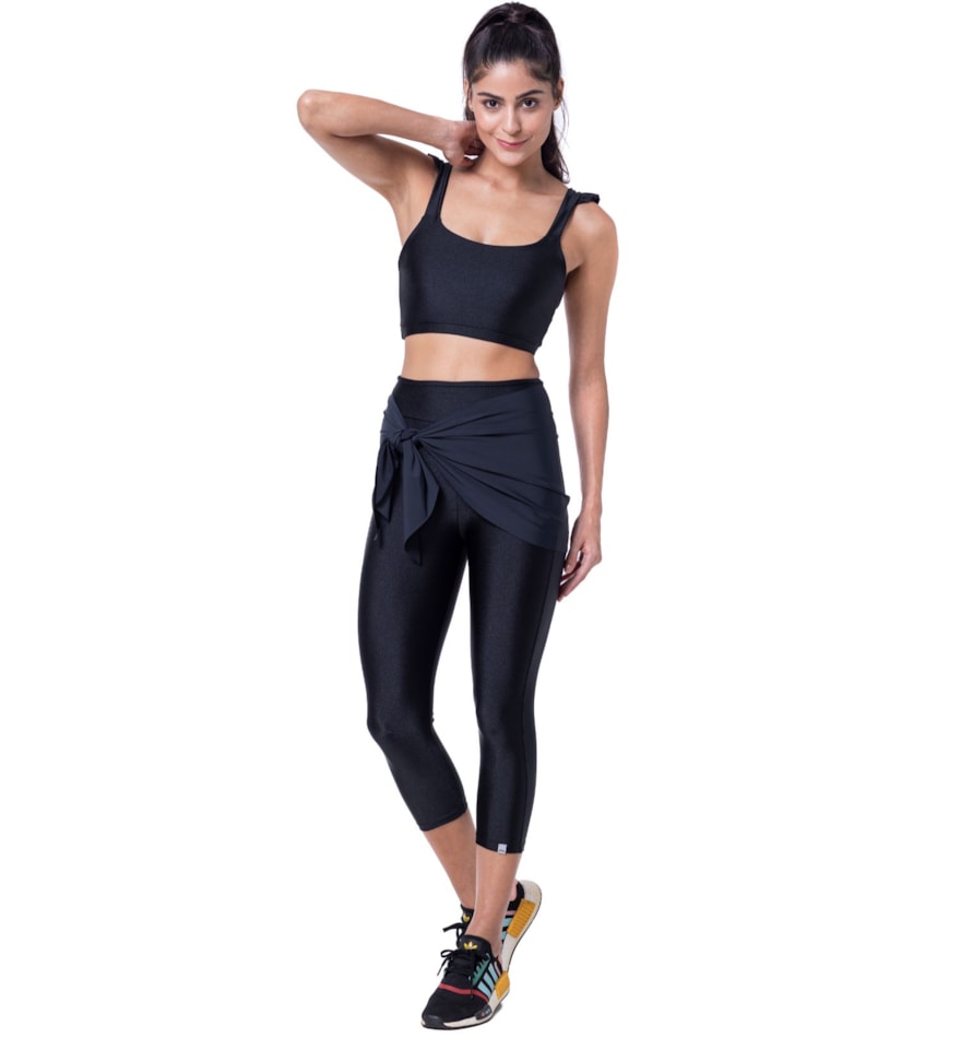 CALÇA LEGGING CAPRI BEAUTY PRETA CALÇA LEGGING CAPRI BEAUTY PRETA