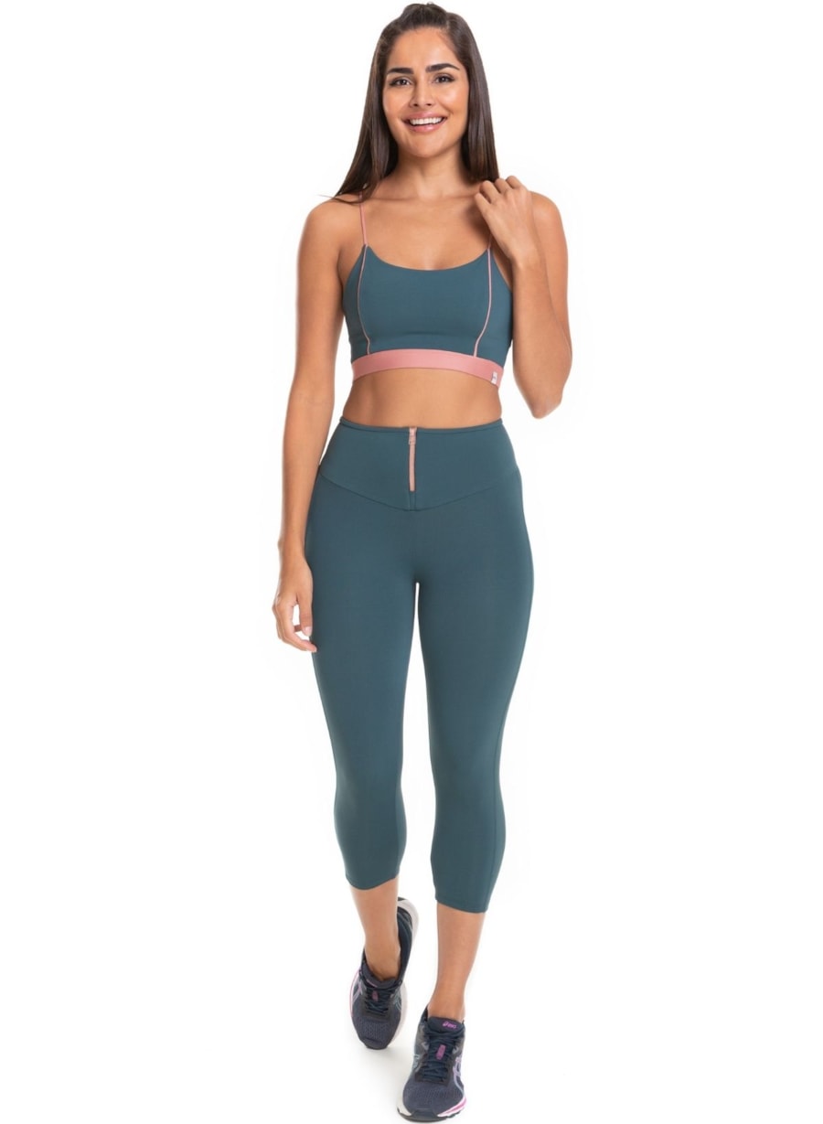 CALÇA LEGGING CAPRI IMPULSE VERDE ESCURO
