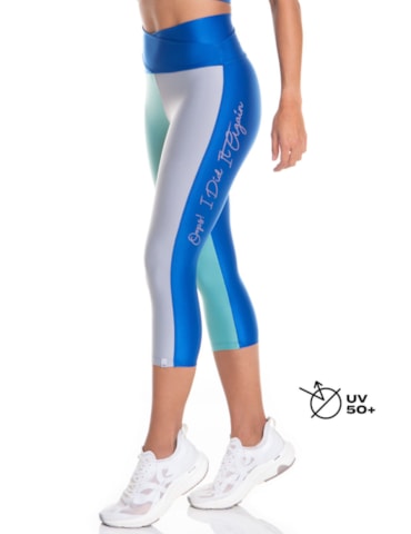 CALÇA LEGGING CAPRI OOPS! AZUL BIC / VERDE MENTA / CINZA CALÇA LEGGING CAPRI OOPS! AZUL BIC / VERDE MENTA / CINZA