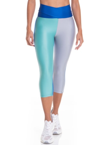 CALÇA LEGGING CAPRI OOPS! AZUL BIC / VERDE MENTA / CINZA CALÇA LEGGING CAPRI OOPS! AZUL BIC / VERDE MENTA / CINZA