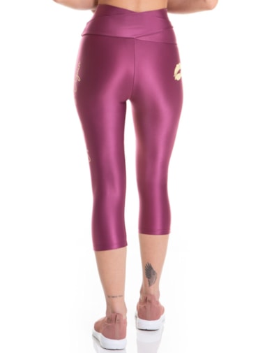 CALÇA LEGGING CAPRI OOPS! ROSA VIOLETA / LILÁS / AMARELO CANDY