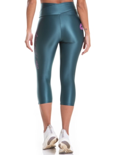 CALÇA LEGGING CAPRI OOPS! VERDE ESCURO / VERDE MARINE / LILÁS
