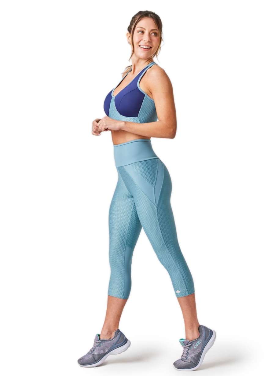 CALÇA LEGGING CAPRI SERENA AZUL ANTIGO