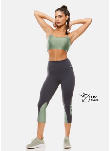 CALÇA LEGGING CAPRI TREND GRAFITE
