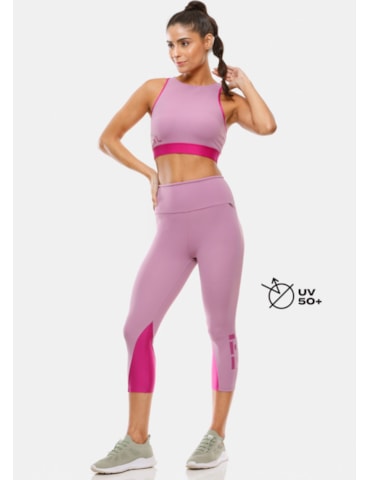CALÇA LEGGING CAPRI TREND LAVANDA CALÇA LEGGING CAPRI TREND LAVANDA