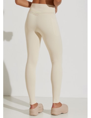 CALÇA LEGGING CINTURA ALTA PARIS OFF WHITE