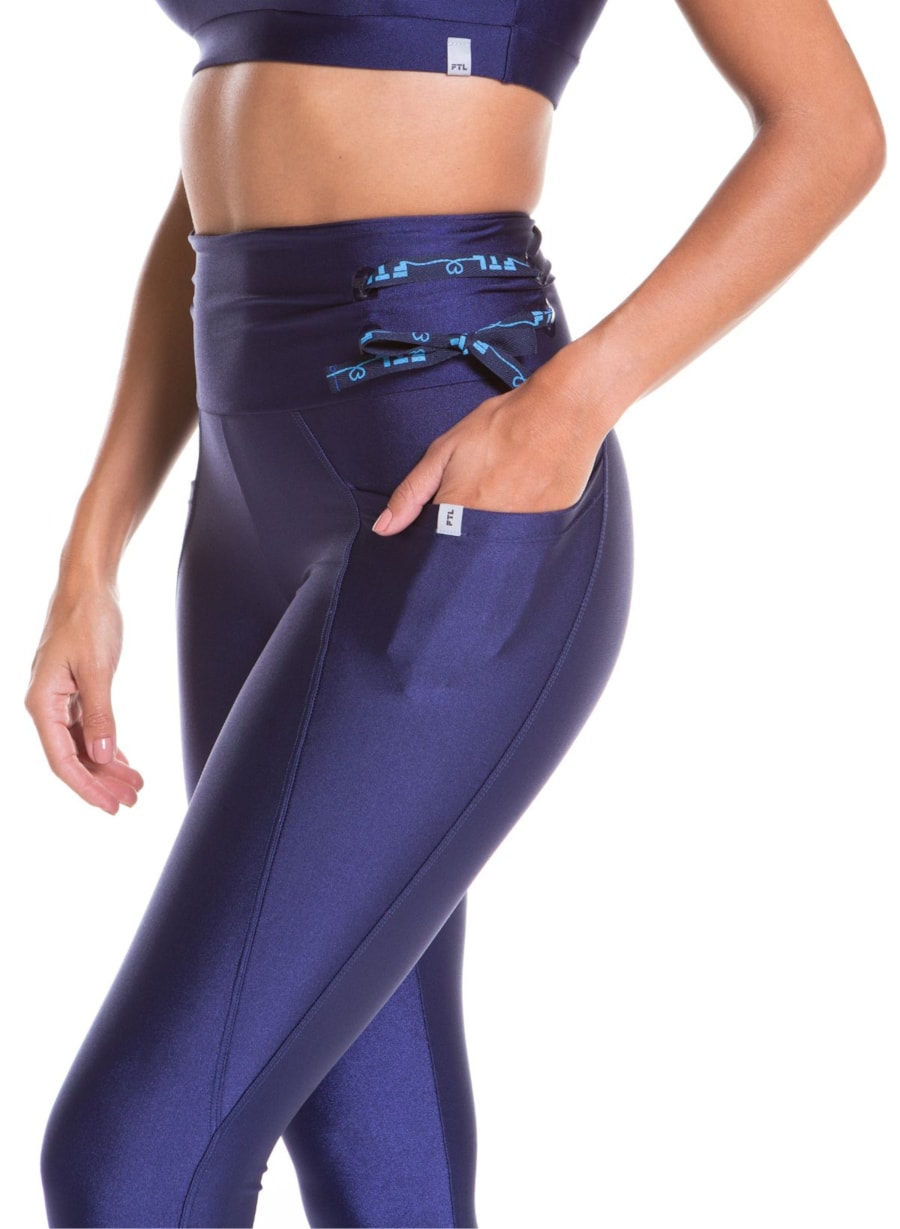 CALÇA LEGGING CLUB AZUL MARINHO