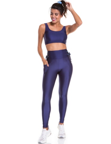 CALÇA LEGGING CLUB AZUL MARINHO