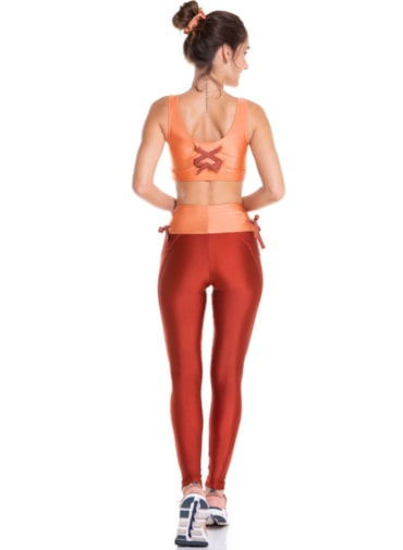 CALÇA LEGGING CLUB VERMELHO TELHA
